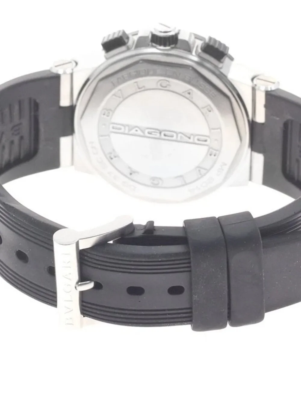 BVLGARI Diagono DG37SCCH Chronograph Black / Silver Dial Automatic Boy's_963150